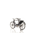 AJ099 Vintage Safety Black Bicycle Metal Handmade 