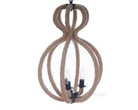 AL009 Rope Pendant Lamp - 3 Bulbs 