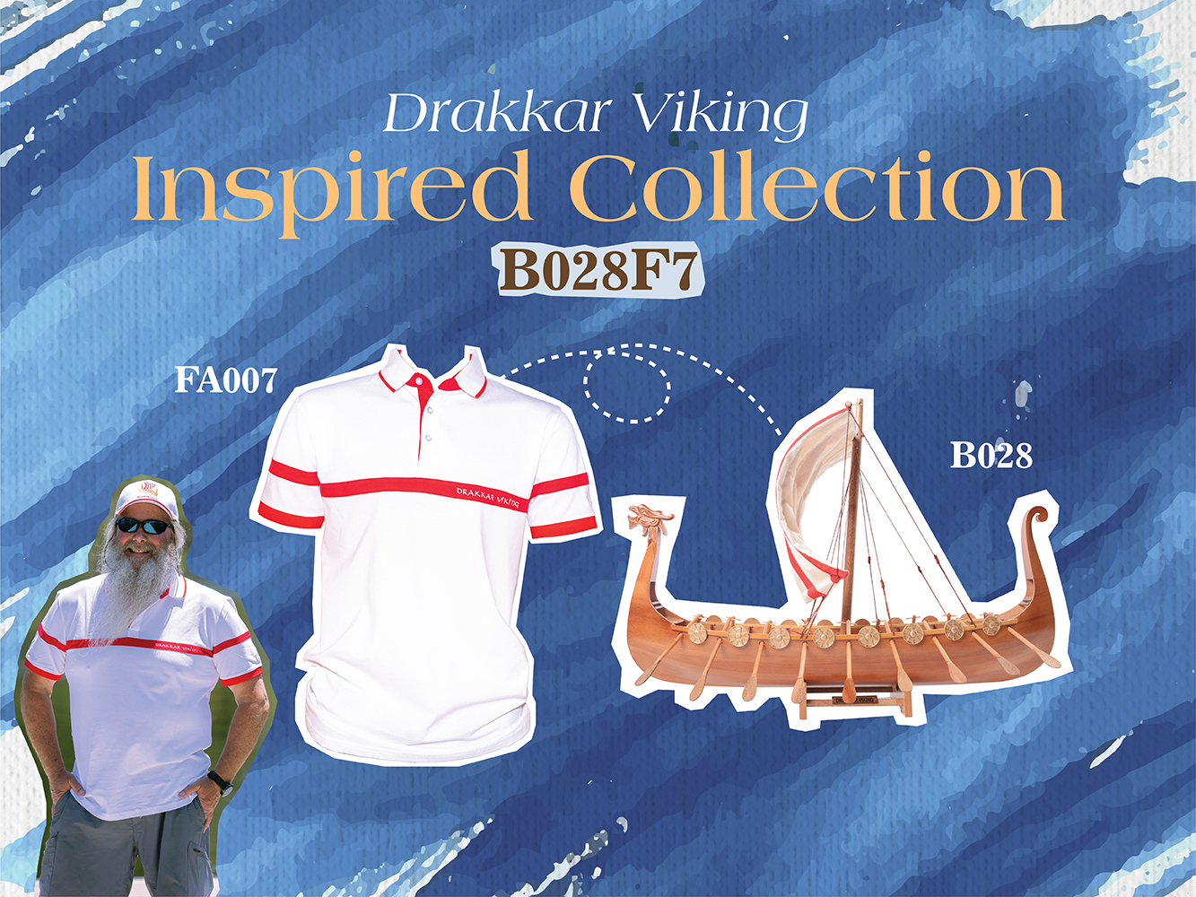 B028F7 Drakkar Viking Combo: A Model and Polo Shirt Set B028F7L01.jpg