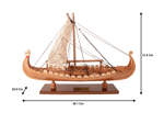 B036F3 Captivating Drakkar Viking Combo: A Model Ship and Legendary Hat 