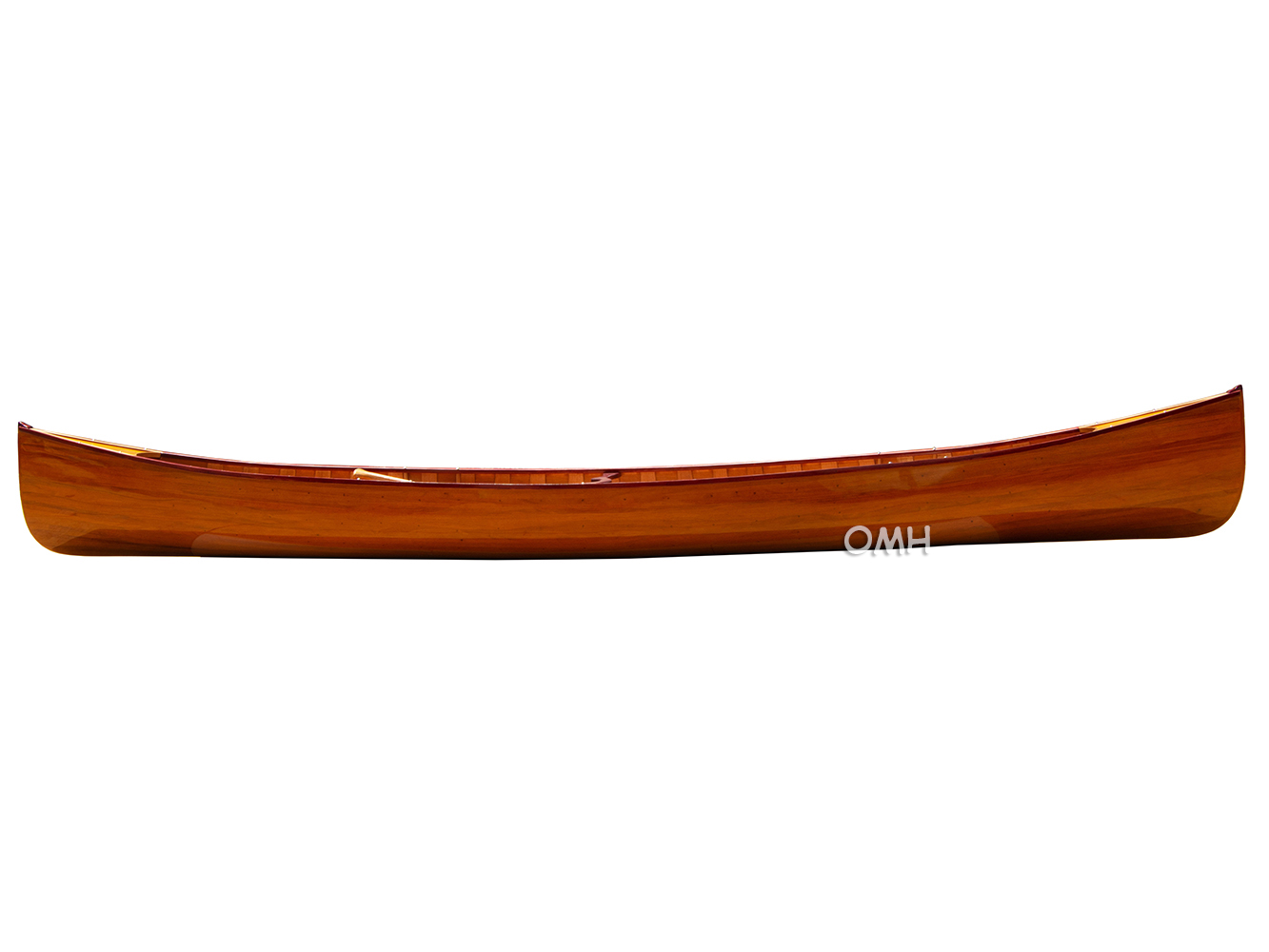 K033G Wooden Canoe with Ribs 16 Mahogany K033GL01.jpg