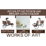 MS013 Asian Style Rickshaw Driver Card Holder 