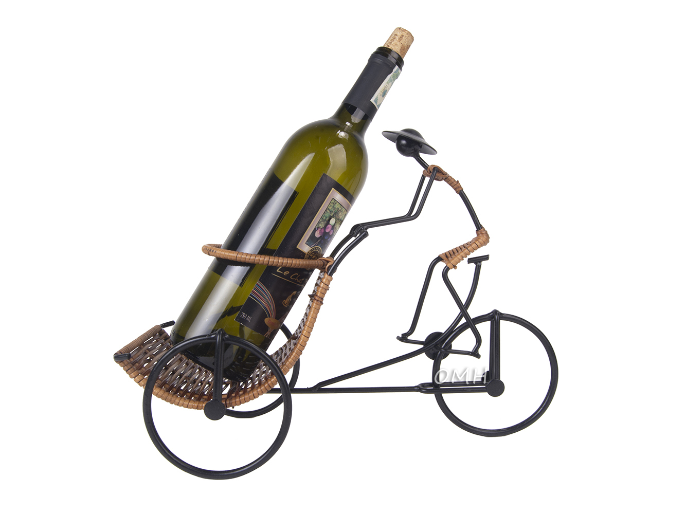 MS017 Asian Style Rickshaw Cyclist Wine Holder MS017L01.jpg
