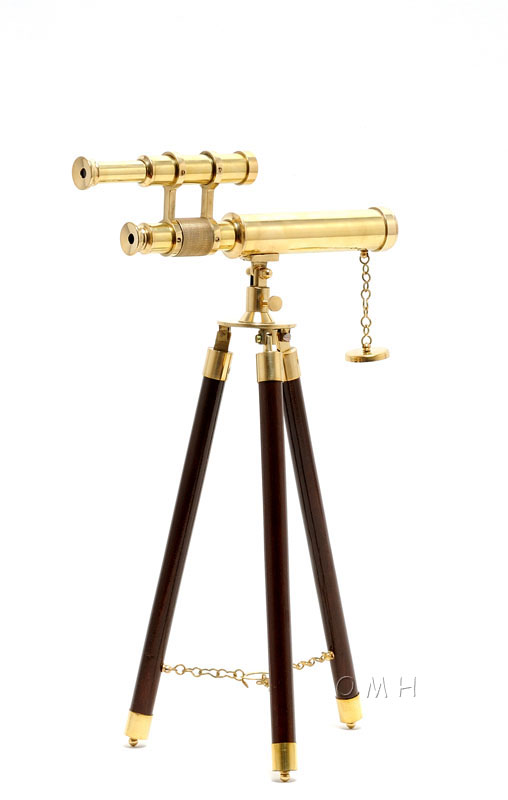 ND022 Brass Telescope with Stand-9 Inches Nautical Decor ND022L01.jpg