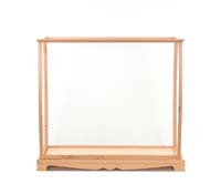 P033 Display Case for Midsize Tall Ship Clear Finish 