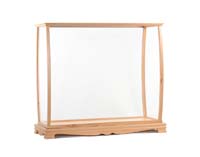 P033 Display Case for Midsize Tall Ship Clear Finish 