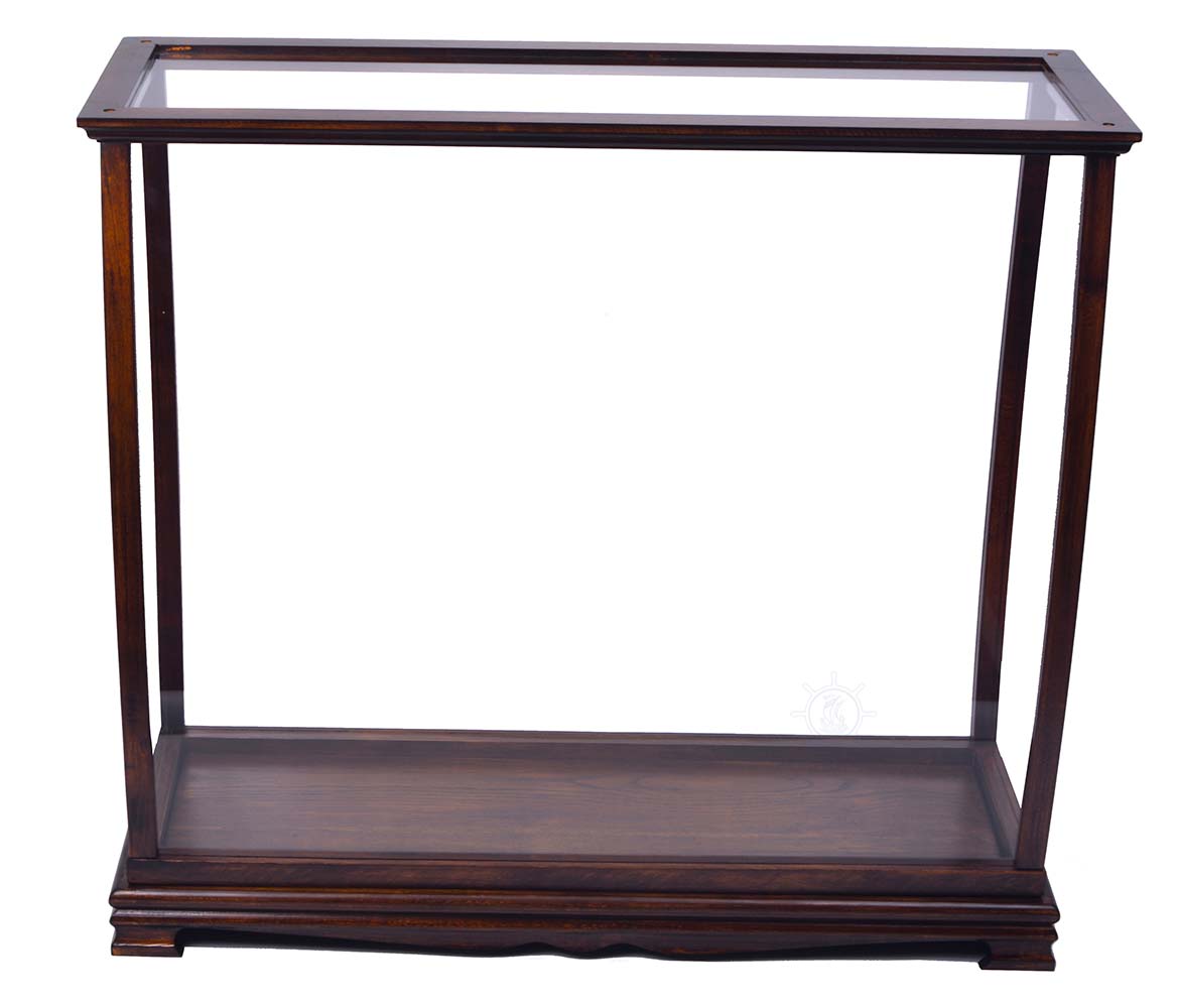 P095 Display Case for Midsize Tall Ship Classic Brown P095L01.jpg