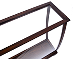 P095 Display Case for Midsize Tall Ship Classic Brown 