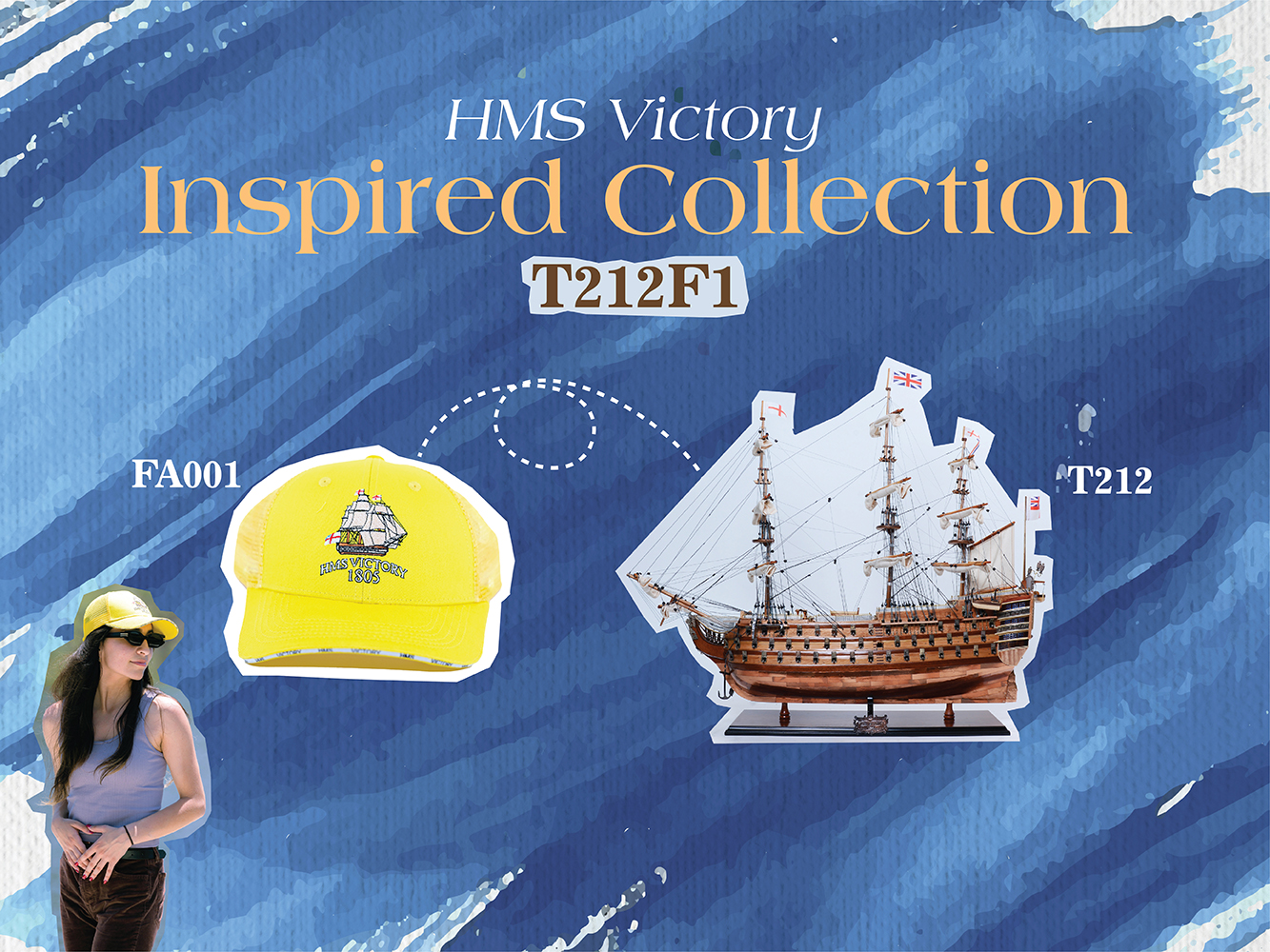 T212F1 Ultimate HMS Victory Combo: A Model Ship and Classic Hat T212F1L01.jpg